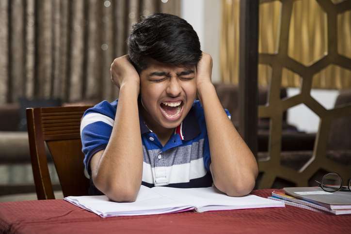 Exam stress in children